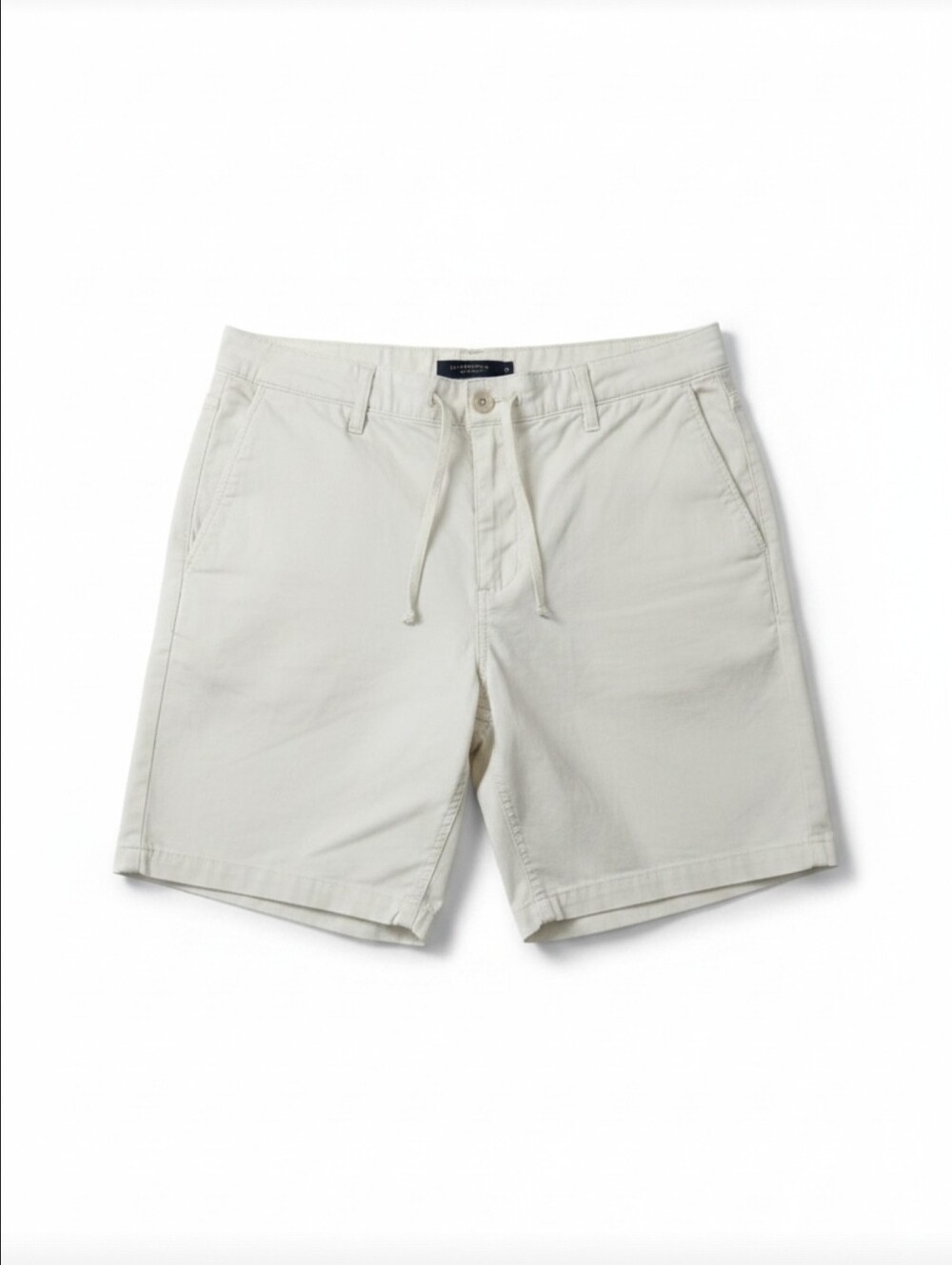 Pull & Bear Men’s White Drawstring Chino Shorts Size 34